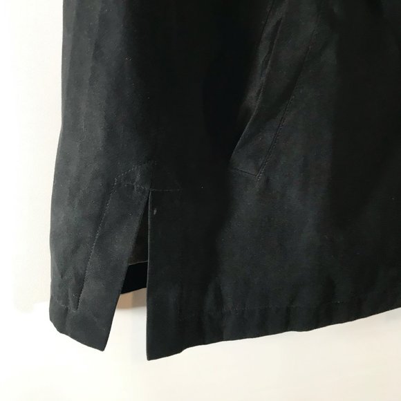 Jos A Bank Overcoat Jacket Black Lined Pockets But - Picture 3 of 8